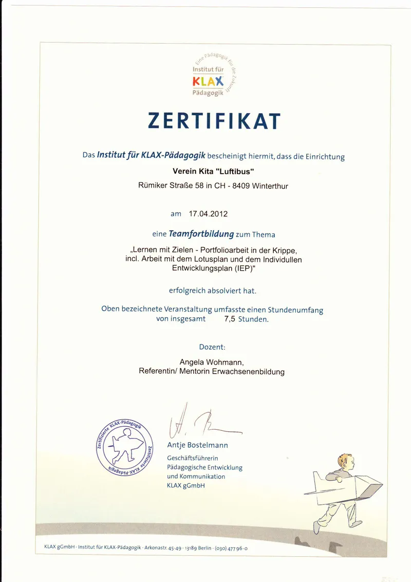 KLAX Zertifikat Stufe 1