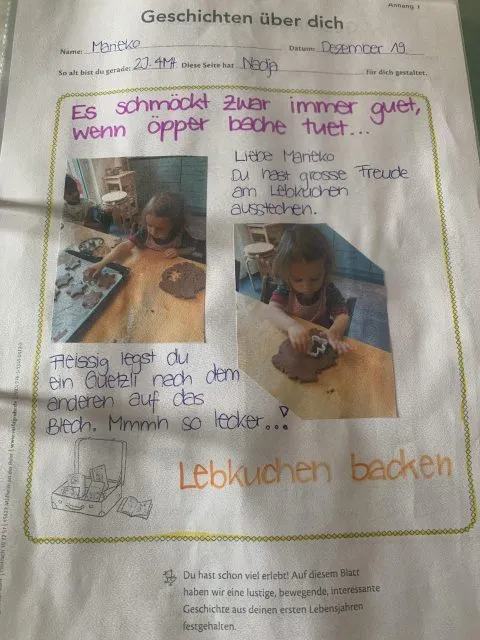 Portfolio Backen Aktivität